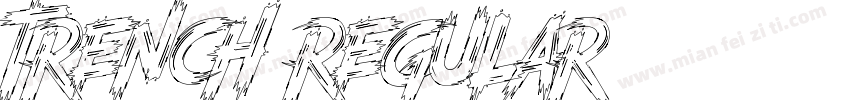 trench regular字体转换